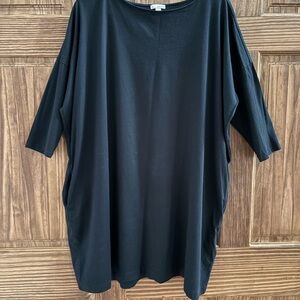 GAP Black T-Shirt Dress